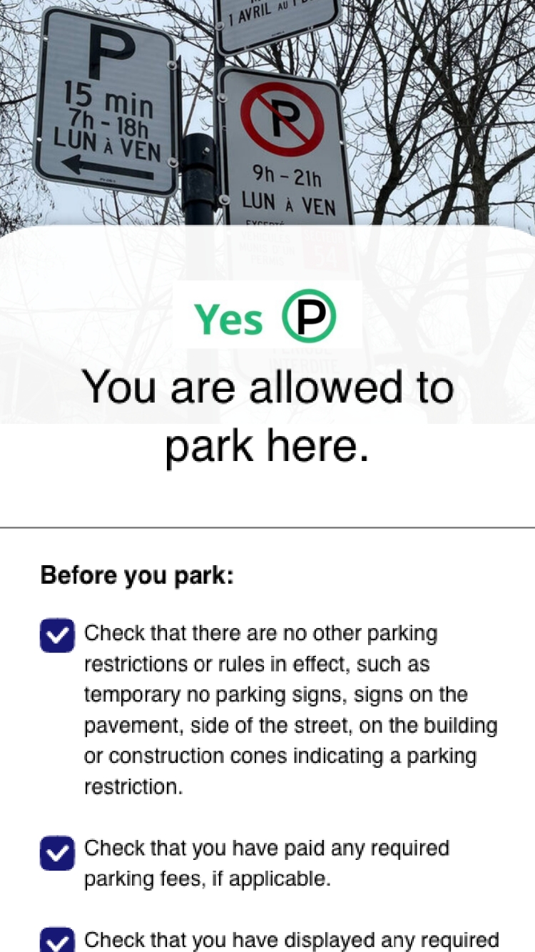 Parky.ai - allowed to park