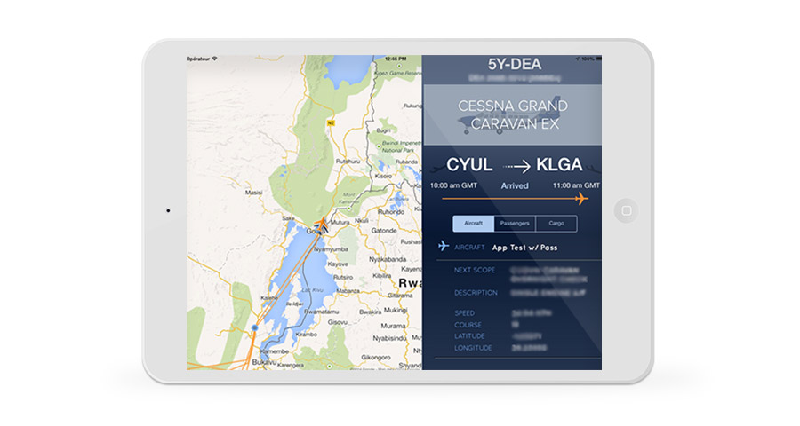 DAC iPad App Developement real time Flight Tracker