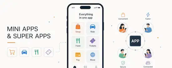 Mini apps and super apps as mobile product surfaces